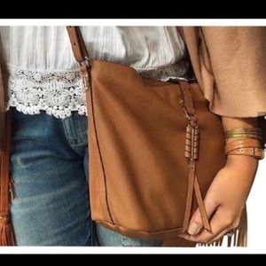 Stella & Dot Leather Covet satchel bag